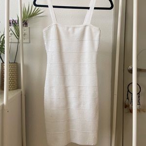 BCBG White Sequin Dress